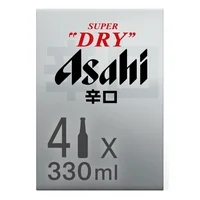 Cerveza ASAHI Super Dry 4 Botellas 330 Ml Cu (1320 ml)