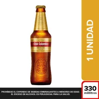 Cerveza CLUB COLOMBIA botella dorada (330 ml)