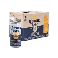Cerveza Corona Extra Lata 269ml X6