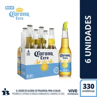Cerveza CORONA sin alcohol six pack (1980 ml)