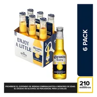 Cerveza Coronita Botella 6Und 210ml