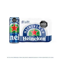Cerveza HEINEKEN botella libre de alcohol six pack (1500 ml)