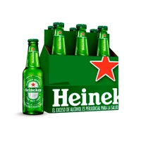 Cerveza Heineken Botella No retorn X6 250 ml