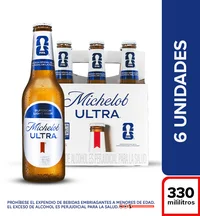 Cerveza Michelob Ultra Botella 330 ml x6