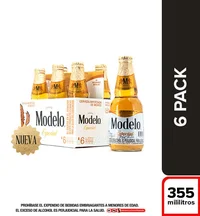 Cerveza Modelo Especial Botella 355ml x6