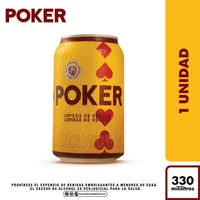Cerveza POKER lata (330 ml)