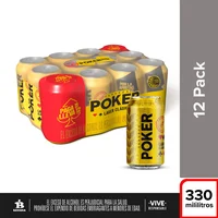 Cerveza POKER lata (3630 ml)