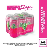 Cerveza REDDS rosé six pack (1614 ml)