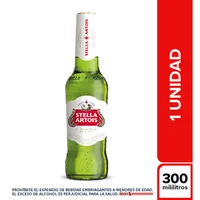 Cerveza STELLA ARTOIS botella (300 ml)