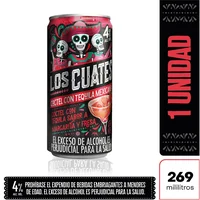 Coctel LOS CUATES sabor margarita fresa (269 ml)