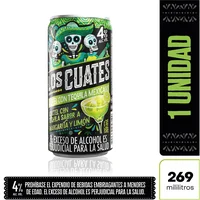 Coctel LOS CUATES sabor margarita limón (269 ml)