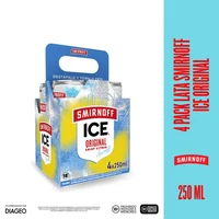 Coctel SMIRNOFF ice original 4pack lata (1000 ml)