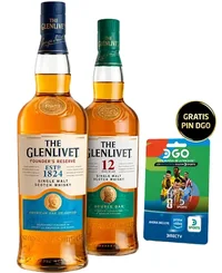 Glenlivet Founder's 700ml + Glenlivet 12 Años 700ml