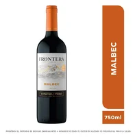 Vino tinto FRONTERA malbec (750 ml)
