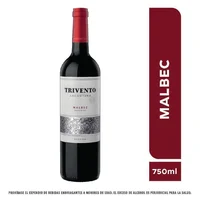 Vino tinto TRIVENTO malbec Malbec (750 ml)