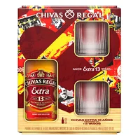 Whisky CHIVAS REGAL extra 13 años + 2 vasos (700 ml)