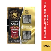 Whisky CHIVAS REGAL Extra+ 2 vasos 13 años (700 ml)