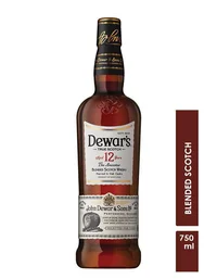 Whisky DEWARS Blended Scotch 12 años (750 ml)