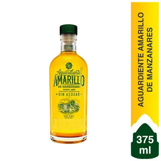 Aguardiente manzanares sin azúcar media (375 ml)