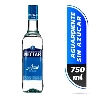 Aguardiente NECTAR botella azul sin azúcar (750 ml)