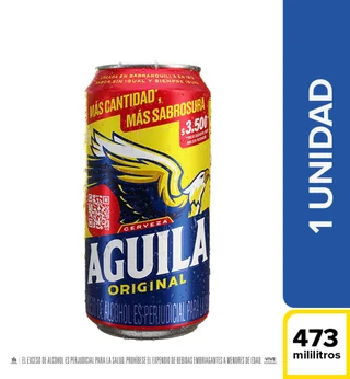 Cerveza AGUILA lata (473 ml)