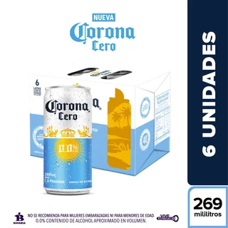 Cerveza CORONA cero alcohol (1614 ml)