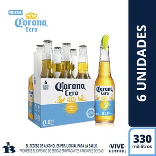 Cerveza CORONA sin alcohol six pack (1980 ml)