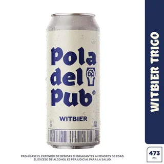 Cerveza POLA DEL PUB witbier trigo (473 ml)