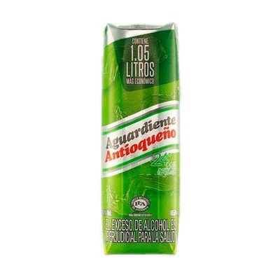 Aguardiente Antioqueño sin azúcar 24 tetra. X 1050 ml