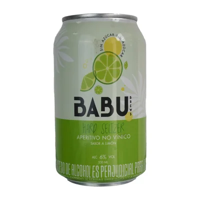 Aperitivo BABU BREWS HARD SELTZER sabor a limón (330 ml)