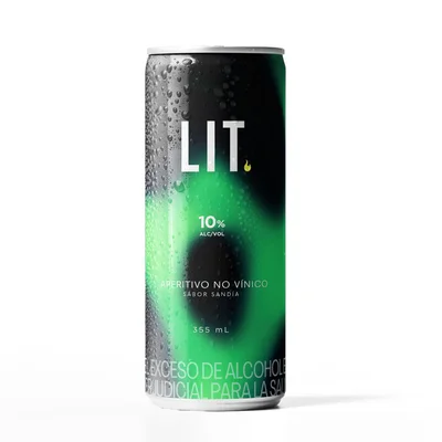 Aperitivo Hard Seltzer Lit Dark Sandia 355ml