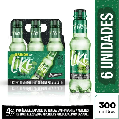 Aperitivo Like Fresh Apple Pet x6 Und x300ml
