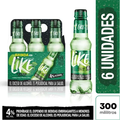 Aperitivo LIKE ICE COOLER fresh apple (1800 ml)
