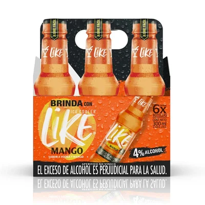 Aperitivo Like Mango 6und 300ml