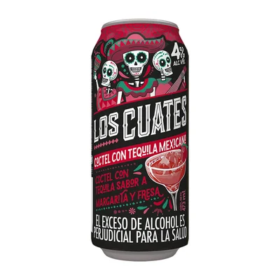 Aperitivo Los Cuates Fresa & Margarita 473ml
