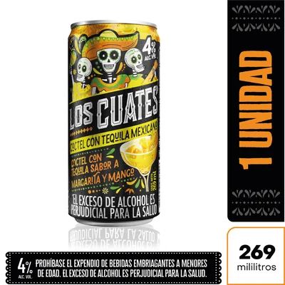 Aperitivo Los Cuates Mango & Margarita 269ml