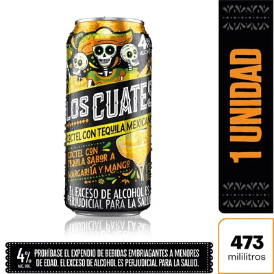 Aperitivo Los Cuates Mango & Margarita 473ml