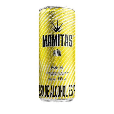 Aperitivo MAMITAS sabor piña (355 ml)