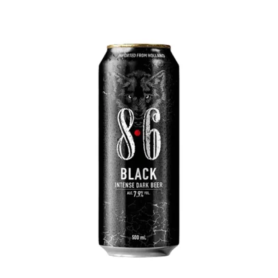 Cerveza 8.6 Black Dark Lata 500 ml
