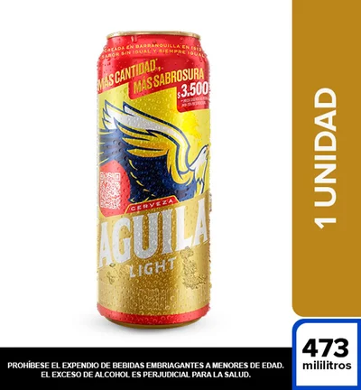 Cerveza AGUILA LIGHT lata (473 ml)