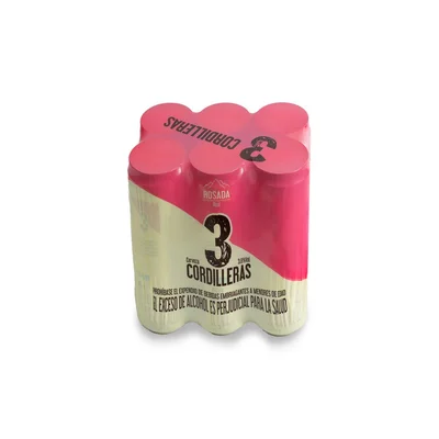 Cerveza artesanal 3CORDILLERAS lata rosé six pack (1614 ml)