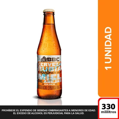 Cerveza artesanal BOGOTA BEER COMPANY botella Cajicá miel (330 ml)