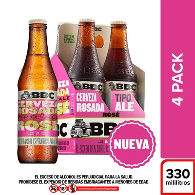 Cerveza artesanal BOGOTA BEER COMPANY botella rosé (1320 ml)