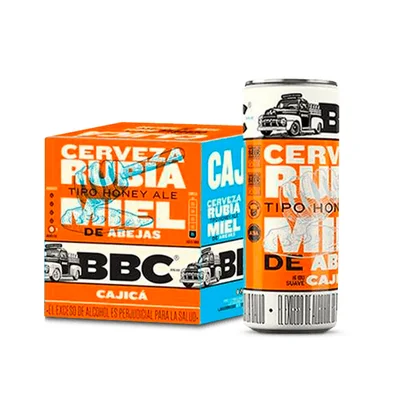 Cerveza Bbc Cajica Lata X4 269 ml