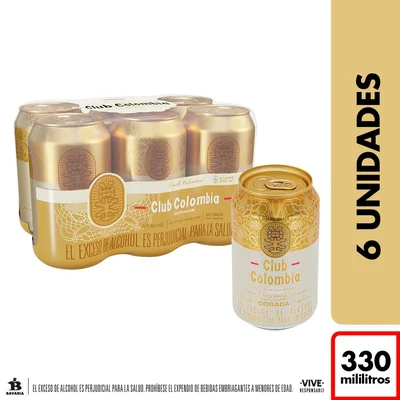 Cerveza CLUB COLOMBIA lata dorada (1980 ml)