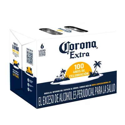 Cerveza Corona Extra Lata 473 ml Sixpack