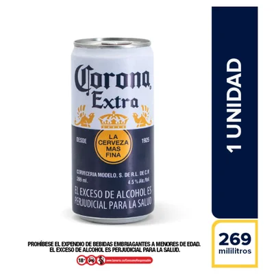 Cerveza CORONA lata extra (269 ml)