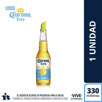 Cerveza CORONA sin alcohol (330 ml)