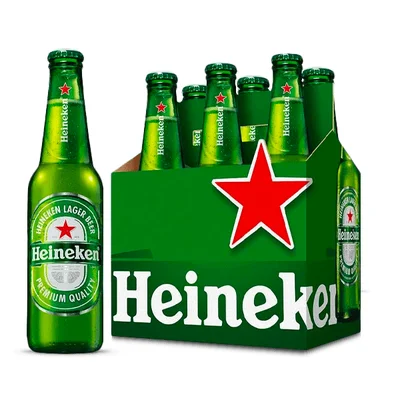 Cerveza Heineken Botella X6 330 ml