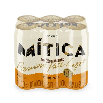 Cerveza Mitica Original Lata 6Und 310ml c/u